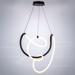 637067 Люстра CORINTO 30W LED 2530LM ЧЕРНЫЙ 3000K IP20