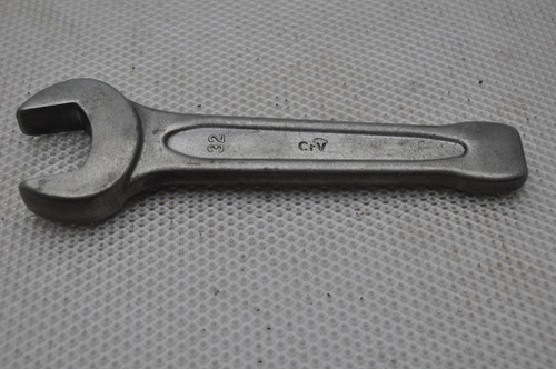 Ключ гаечный рожковый односторонний ударный 32 мм CrV (DIN 133)