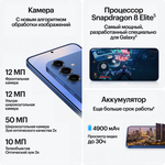 Смартфон Samsung Galaxy S25 Plus 12/256 ГБ, голубой (Icyblue)