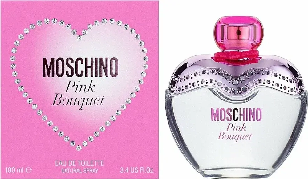MOSCHINO туалетная вода Pink Bouquet, 50 мл, 150 г