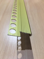 AЛПZ 10мм "Tis" 2,7м Золото мат. Z-об. на порог анод. алюм.