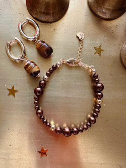 Браслет Тиана из шоколадных бусин