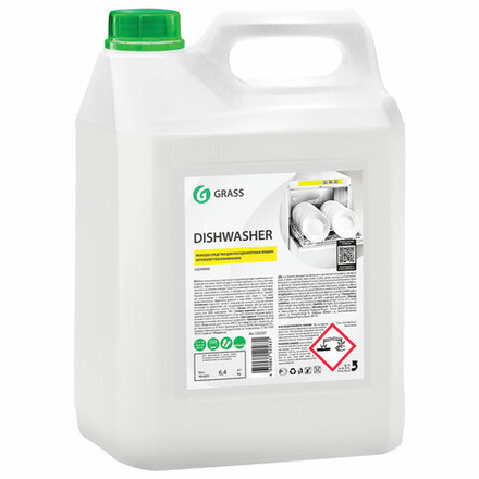 Средство для мытья посуды в посудомоечных машинах 6,4 кг GRASS DISHWASHER, щелочное