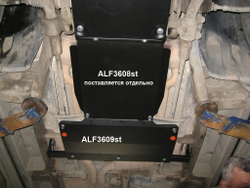 Защита ALFeco рк для MB W163 ML 320 1997-2005, V-3,2 (сталь 2 мм) арт.ALF3609st