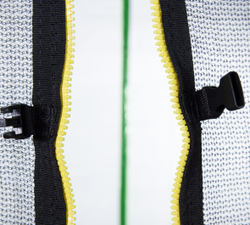 Батут с лестницей и внутренней сеткой 360 см синий