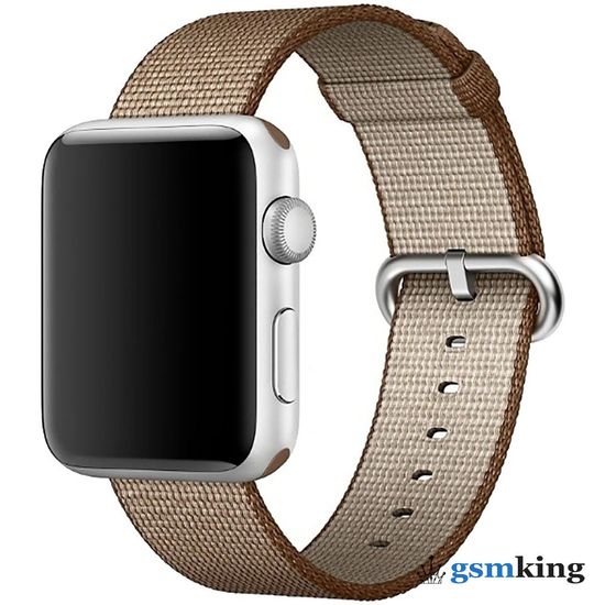 Apple Woven Nylon Band for Apple Watch 38|40|41mm Toasted Coffee/Caramel (Карамельный) MNK42ZM/A