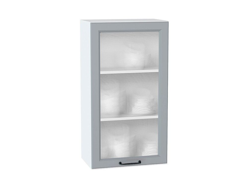 Шкаф верхний с 1-ой остекленной дверцей Ницца