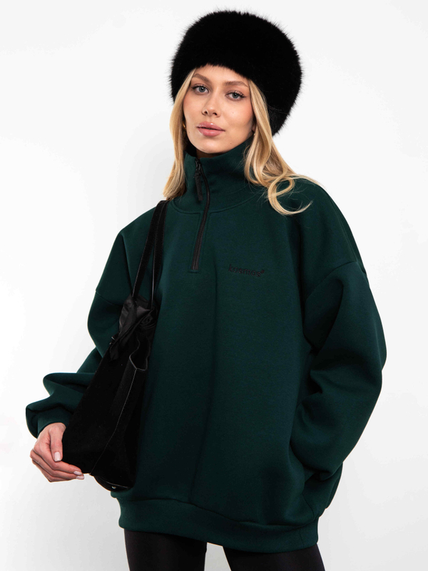 Свитшот на молнии Everest Малахит