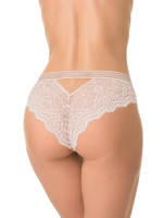 Соблазнительные кружевные трусики-бразилиана (Размер: S) (Цвет: красный)