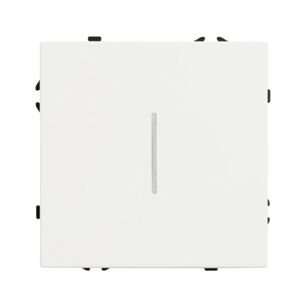 Механизм выключателя одноклавишный непроходной LED SWT-NOBE-MK01-SFPL-L-WH (230V, 10A) (Arlight, Белый кварц) 054232