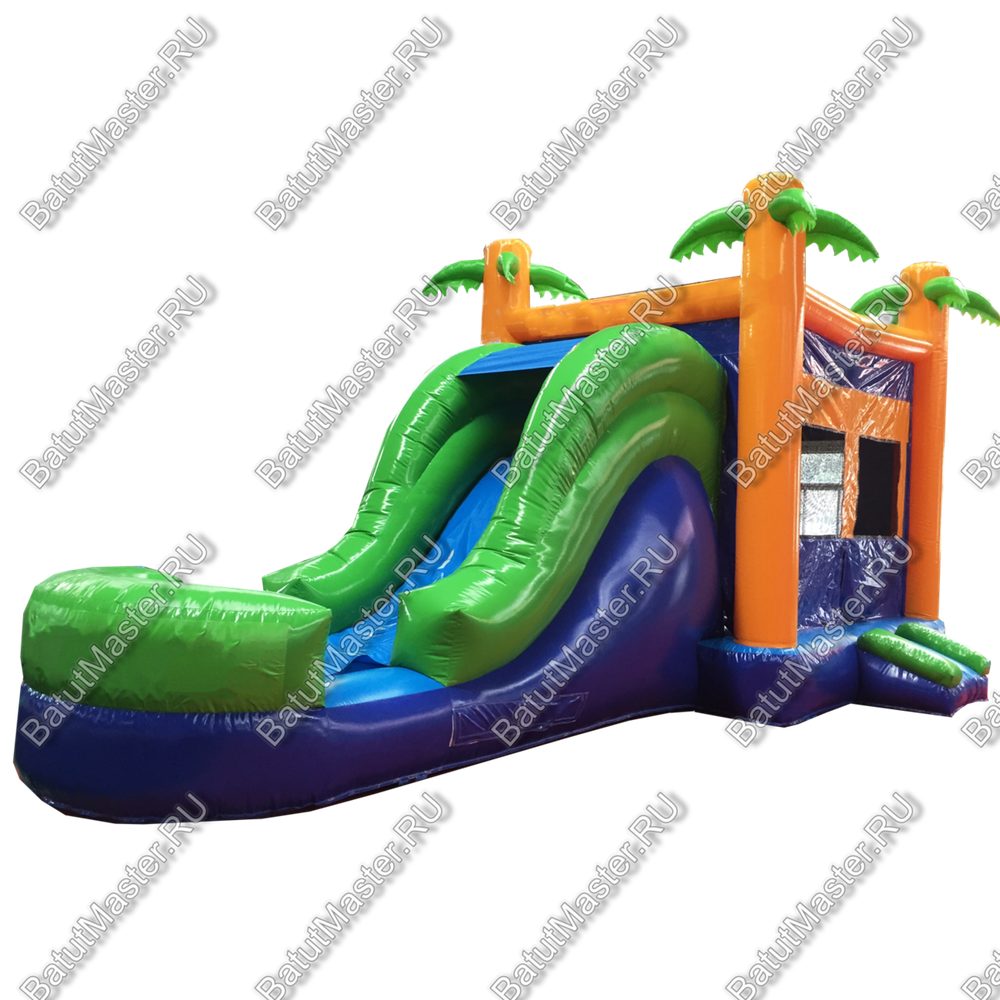 Батут-горка "Отдых на пляже", 6*3*4 м