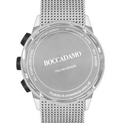 Часы Boccadamo Navy Silver NV015 BW/S  с минеральным стеклом