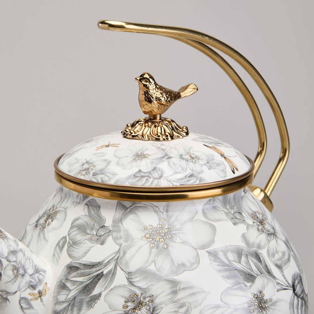 ЧАЙНИК ЭМАЛИРОВАННЫЙ AGNESS, СЕРИЯ ЯБЛОНЕВЫЙ САД, 2,2Л ПОДХОДИТ ДЛЯ ИНДУКЦИОН.ПЛИТ