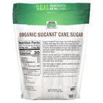 NOW Foods, Real Food, Sucanat, сертифицированный органический тростниковый сахар, 907 г (2 фунта)