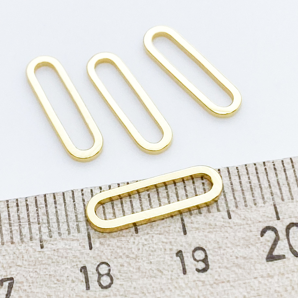 Коннектор, позолота, размер 15*4 мм, цена за 1 шт