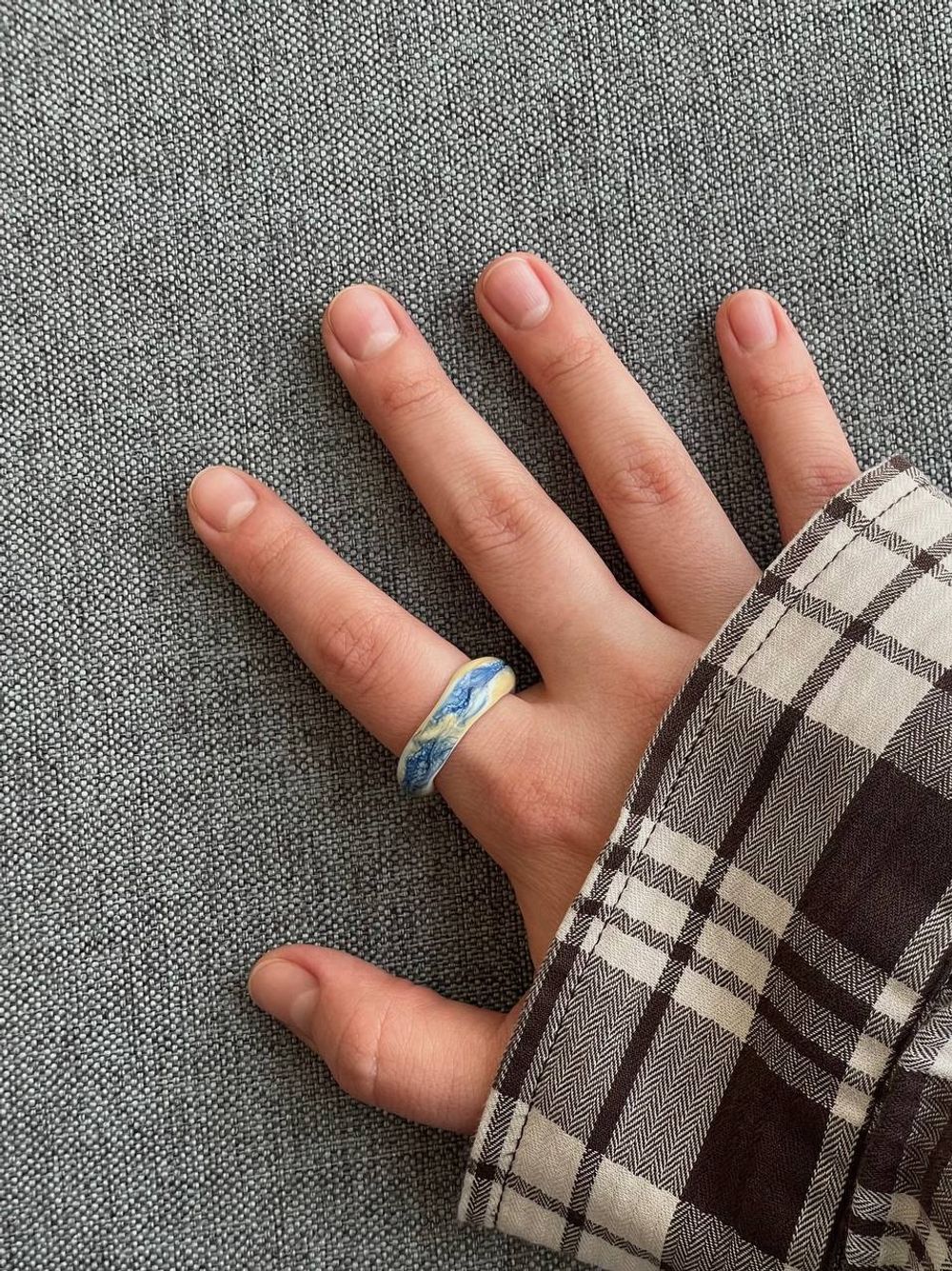 Кольцо Акварель, стекло