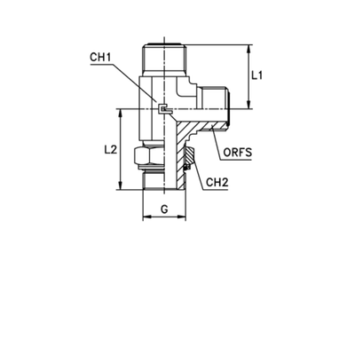 Штуцер FMLH D12 ORFS 13/16 - BSP 3/8