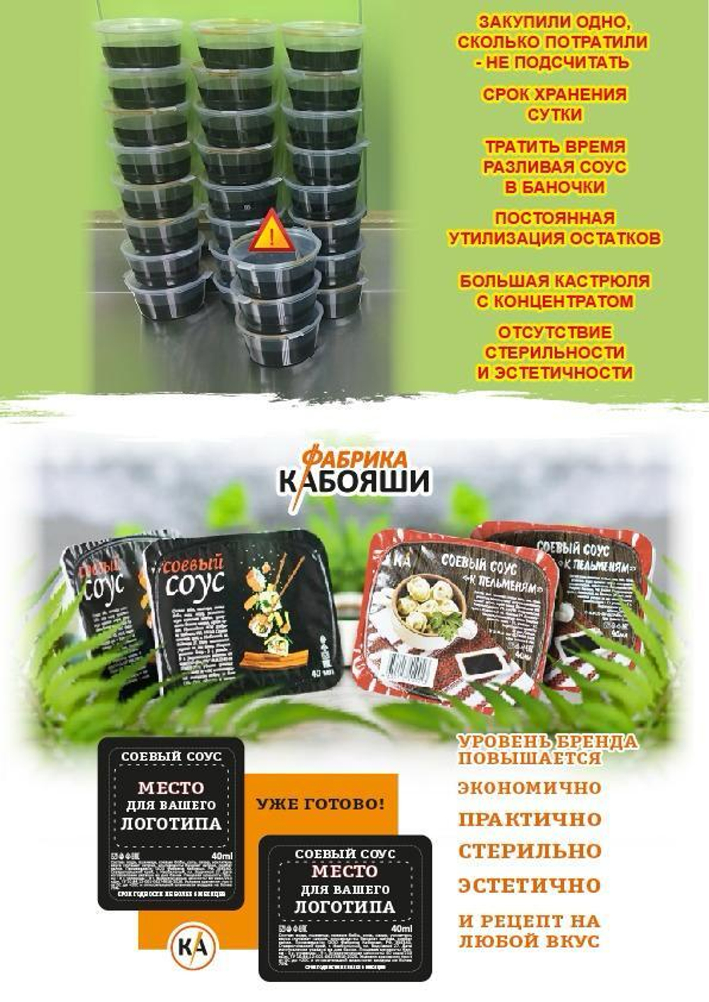 Соевый соус "Классический" брендированный порционный 30 мл