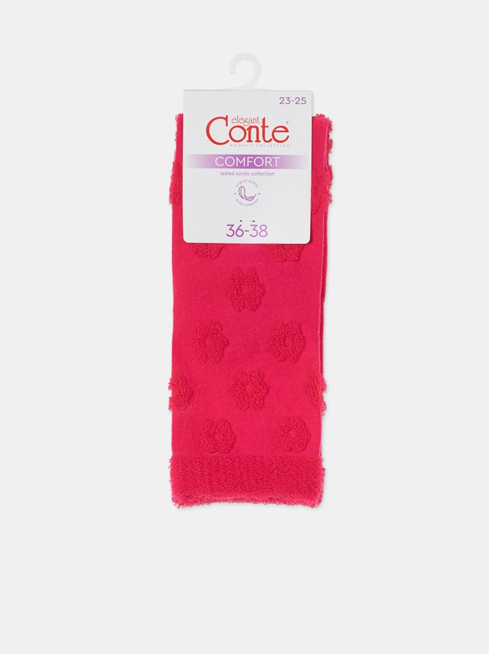 CONTE COMFORT Махровые носки из хлопка с объемными рисунками