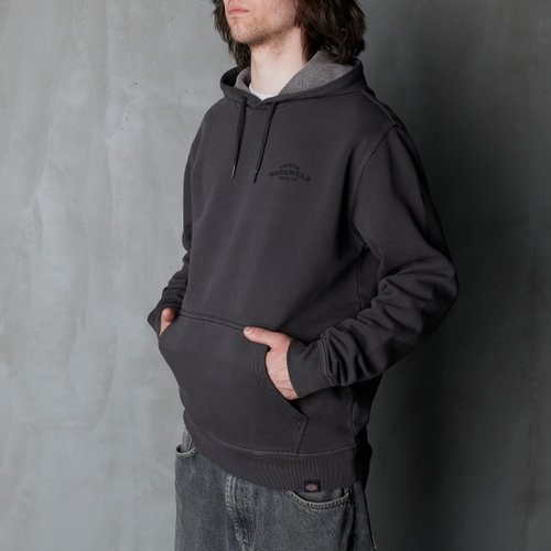 Толстовка мужская Dickies Christiana Garment Dyed Hoodie артикул:DK0A87NQBLK1 - купить в магазине Дайс