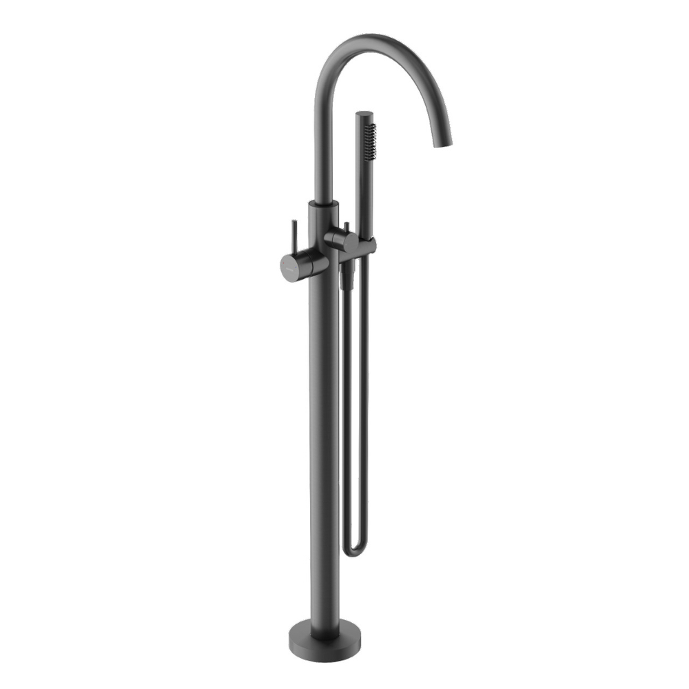 Смеситель для ванны напольный Sancos Etna, вороненая сталь, арт. SC9009GG