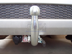 Оцинкованный фаркоп на Chevrolet Aveo хетчбек 3/5 дверей 2002-2012, Daewoo Kalos хетчбек 3/5 дверей 2002-2012 (без электрики), Galia D038A