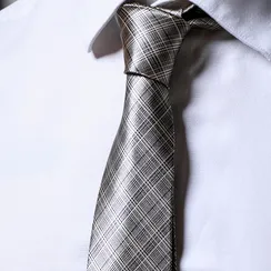 Галстук золотистый в полоску