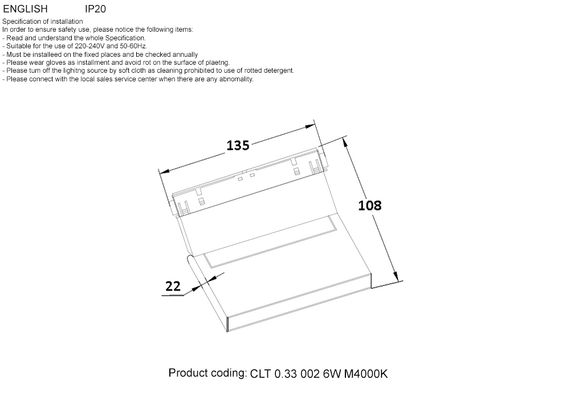 Трековый светодиодный светильник Crystal Lux Space CLT 0.33 002 6W WH M4000K