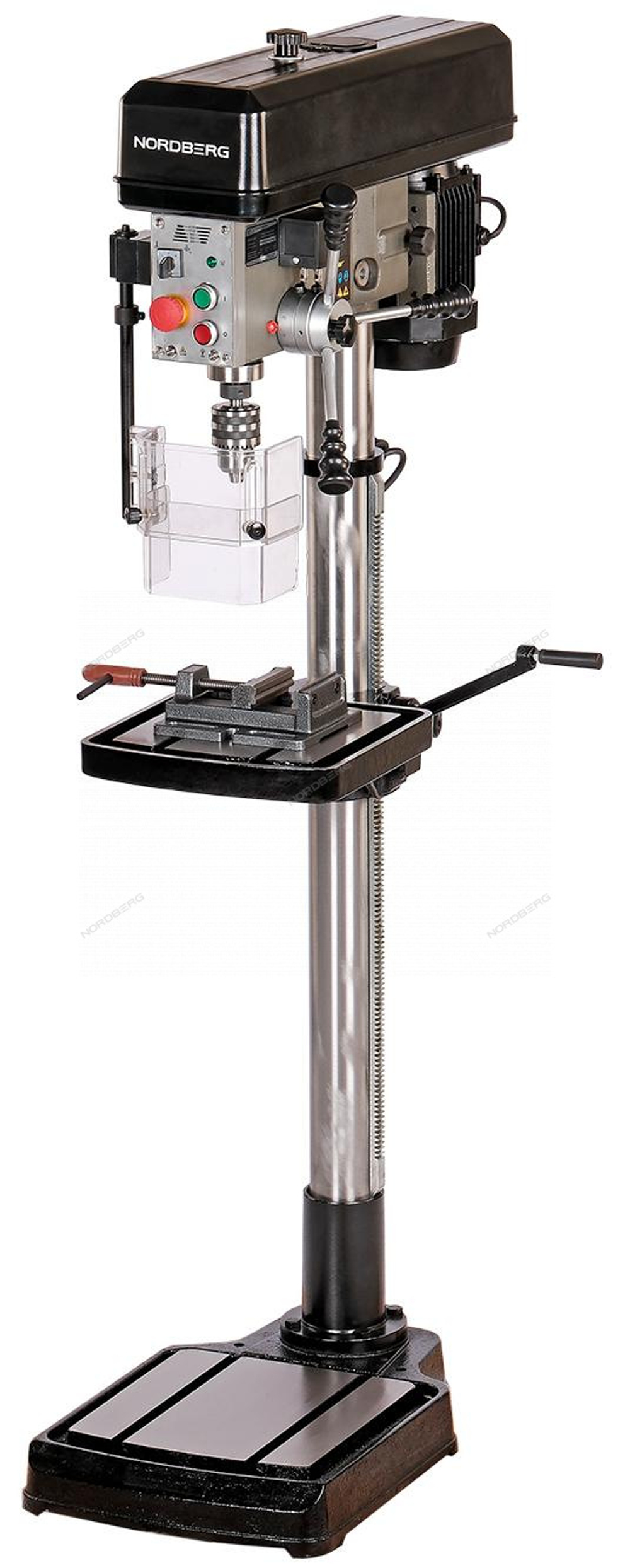 Станок сверлильный профессиональный (750 Вт, 25 мм, 5 скоростей, нарезание резьбы, тиски) NORDBERG