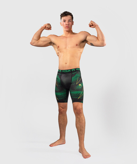 Шорты компрессионные Venum Matupa Black/Green/Gold