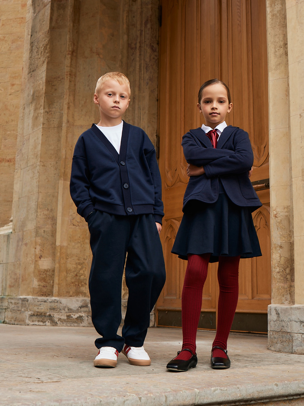 Брюки широкие Mjölk School Blue