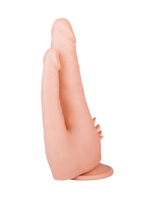 Двойной фаллоимитатор LOVETOY 21 см, шипы для клитора, присоска