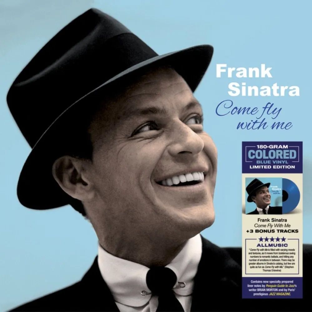 Frank Sinatra Come Fly With Me (Limited Edition, Blue Vinyl) LP Синатра. Новая запечатанная виниловая пластинка