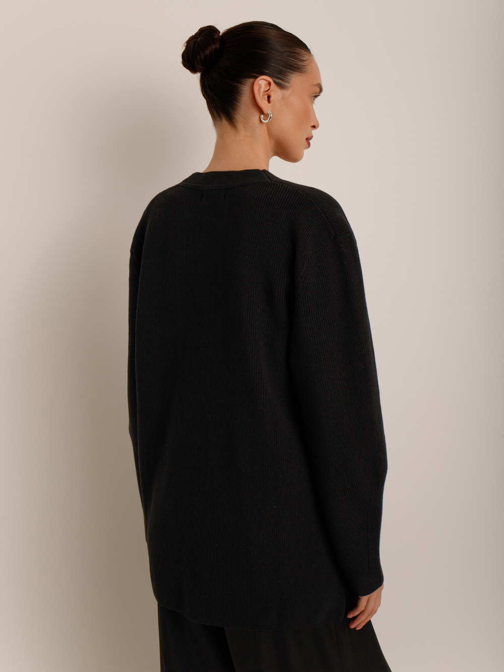 Кардиган удлиненный из хлопка