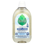 Seventh Generation, Easydose, ультраконцентрированное средство для стирки, бесцветное и прозрачное средство, 66 загрузок, 683 мл (23,1 жидк. унц.)