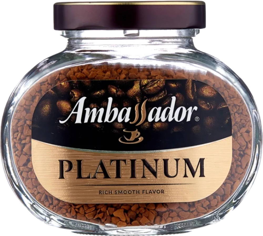 Кофе растворимый Ambassador Platinum, стеклянная банка 47,5 г