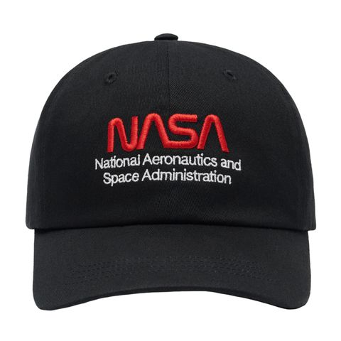 Бейсболка Alpha Industries Nasa Worm Logo Cap Black (Черная)