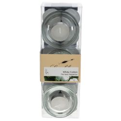 GAEM Подсвечник, набор из 3-х шт и 15-ти свечей, L23,5 W8 H4,5 см