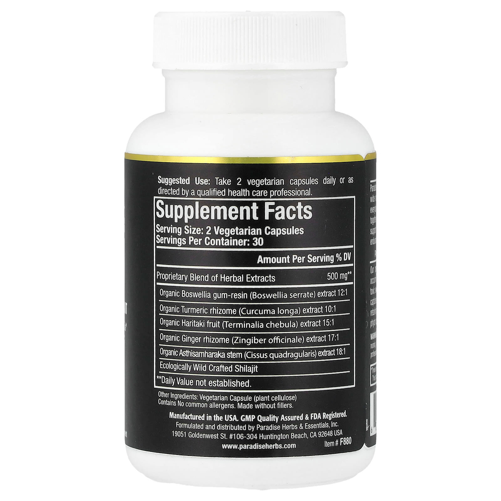 Paradise Herbs, Flex, 60 вегетарианских капсул