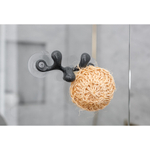 Крючок для душа настенный sven, organic, темно-серый