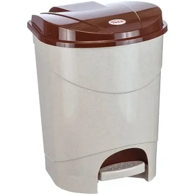 Контейнер для мусора с педалью 7л Беж.мрамор 0,29,213х0,23м
