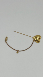 Брошь булавка Сердце Moschino