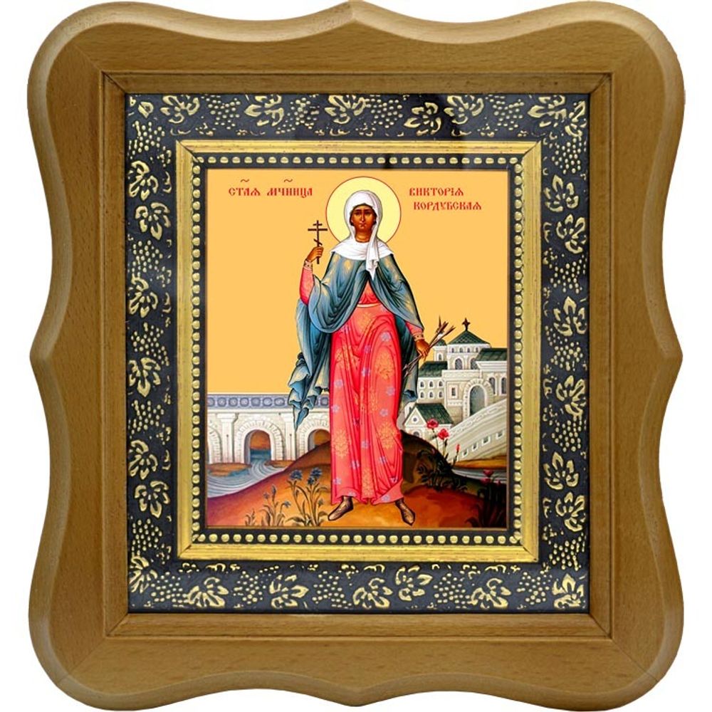 Виктория Кордубская (Кордувийская) Святая мученица. Икона на холсте.