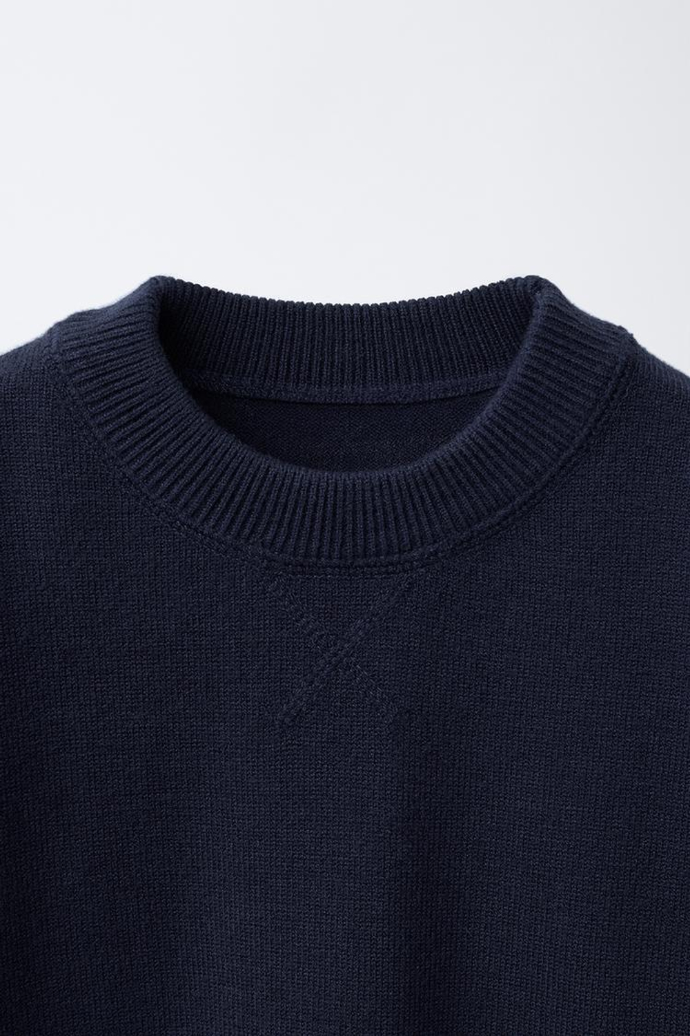 ZARA ОДНОТОННЫЙ СВИТЕР, СИНИЙ