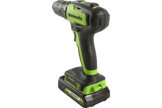 Аккумуляторная дрель-шуруповерт GREENWORKS GD24DD35K2 3704007UA (АКБ 2 А/ч, ЗУ)