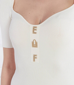 Платье KNITTED Elisabetta Franchi - экрю(AM67B42E2)