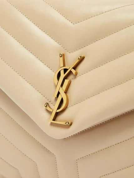 Сумка Saint Laurent Monogram Loulou Large бежевый