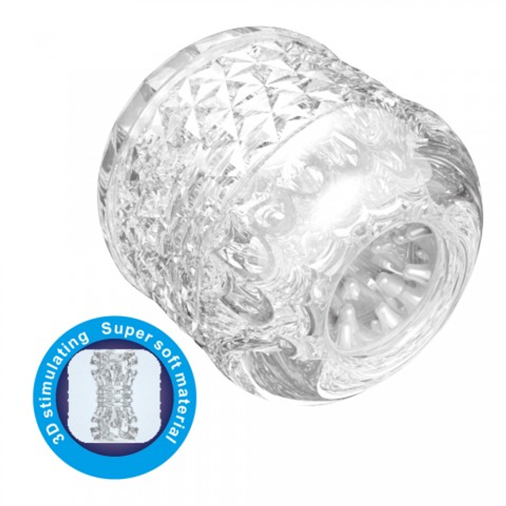 Мастурбатор с текстурированным каналом Cole прозрачный