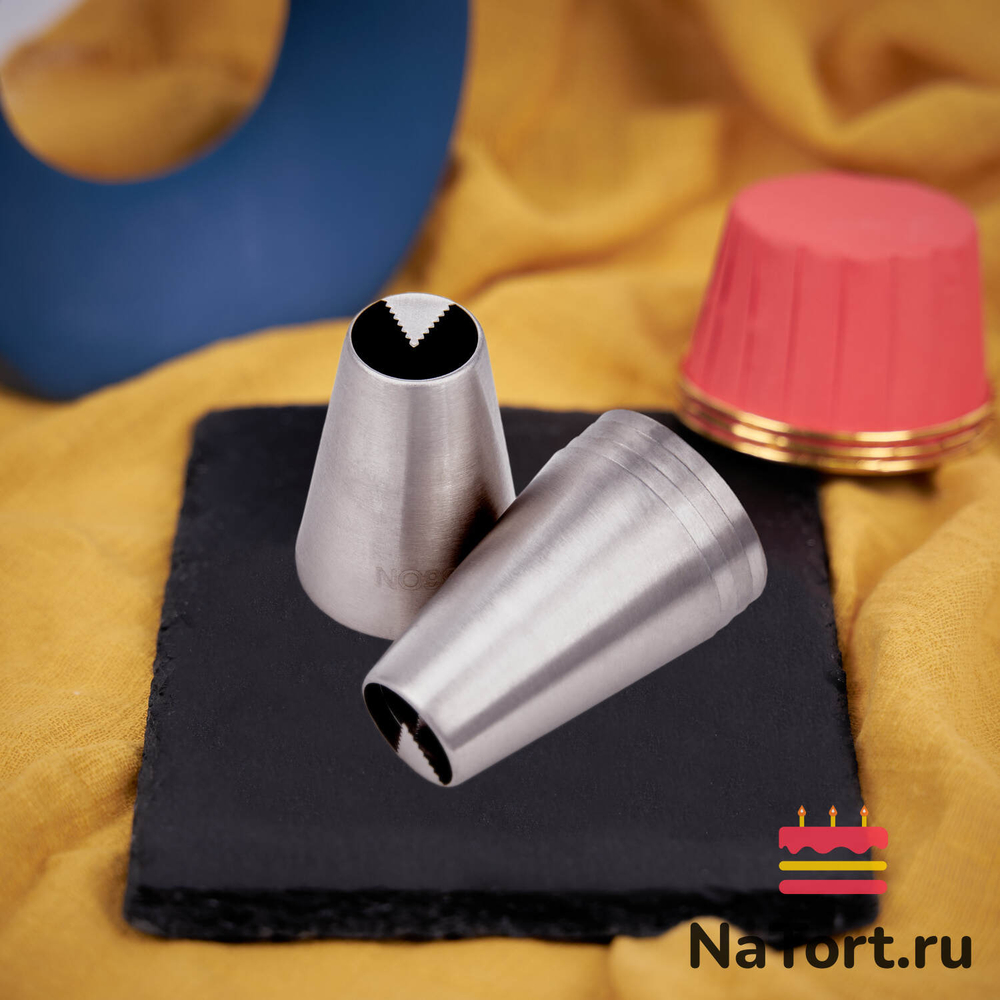 Насадка кондитерская N099 «Лист тюльпана широкий ребристый»