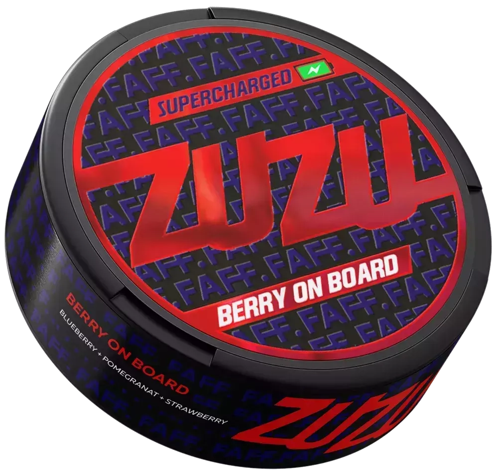 ZUZU BY FAFF BERRY ON BOARD (150 МГ) - ГРАНАТ, КЛУБНИКА, ЧЕРНИКА